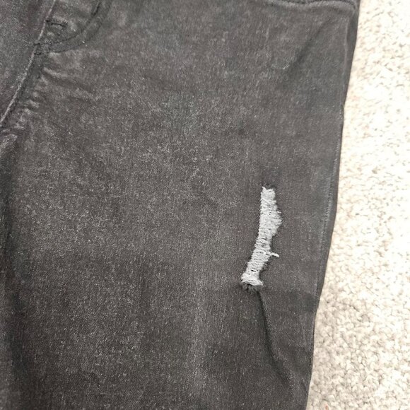 Spanx Black Distressed Skinny Jeggings Jeans Pants Ripped High Waisted Small - Picture 6 of 13